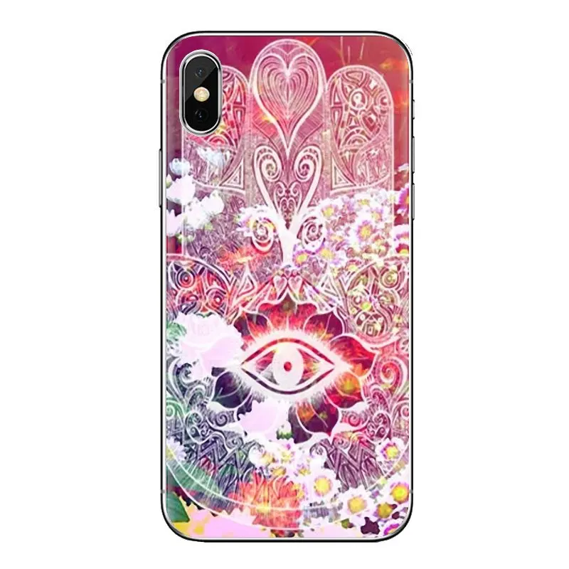 Чехлы Будда Хамса от дурного глаза Magic Иудаика для iPhone XS Max XR X 4 4S 5 5S 5C SE 6 6S 7 8 плюс