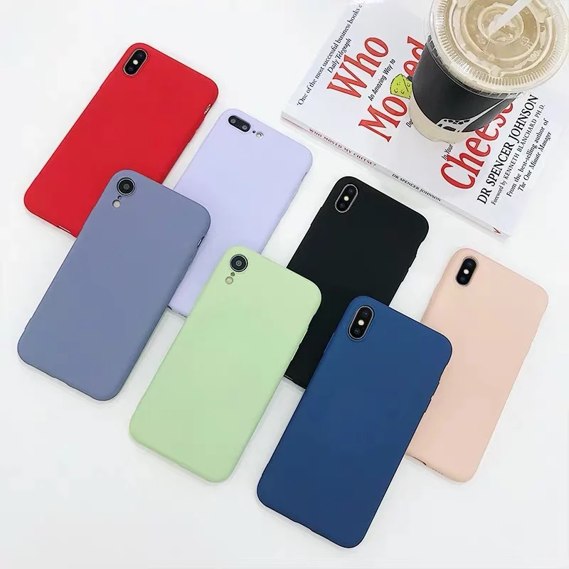 Роскошный Матовый чехол для iPhone X XS Max XR 6 S Чехол 7 8 6s Plus 5 5S SE Coque Мягкий силиконовый