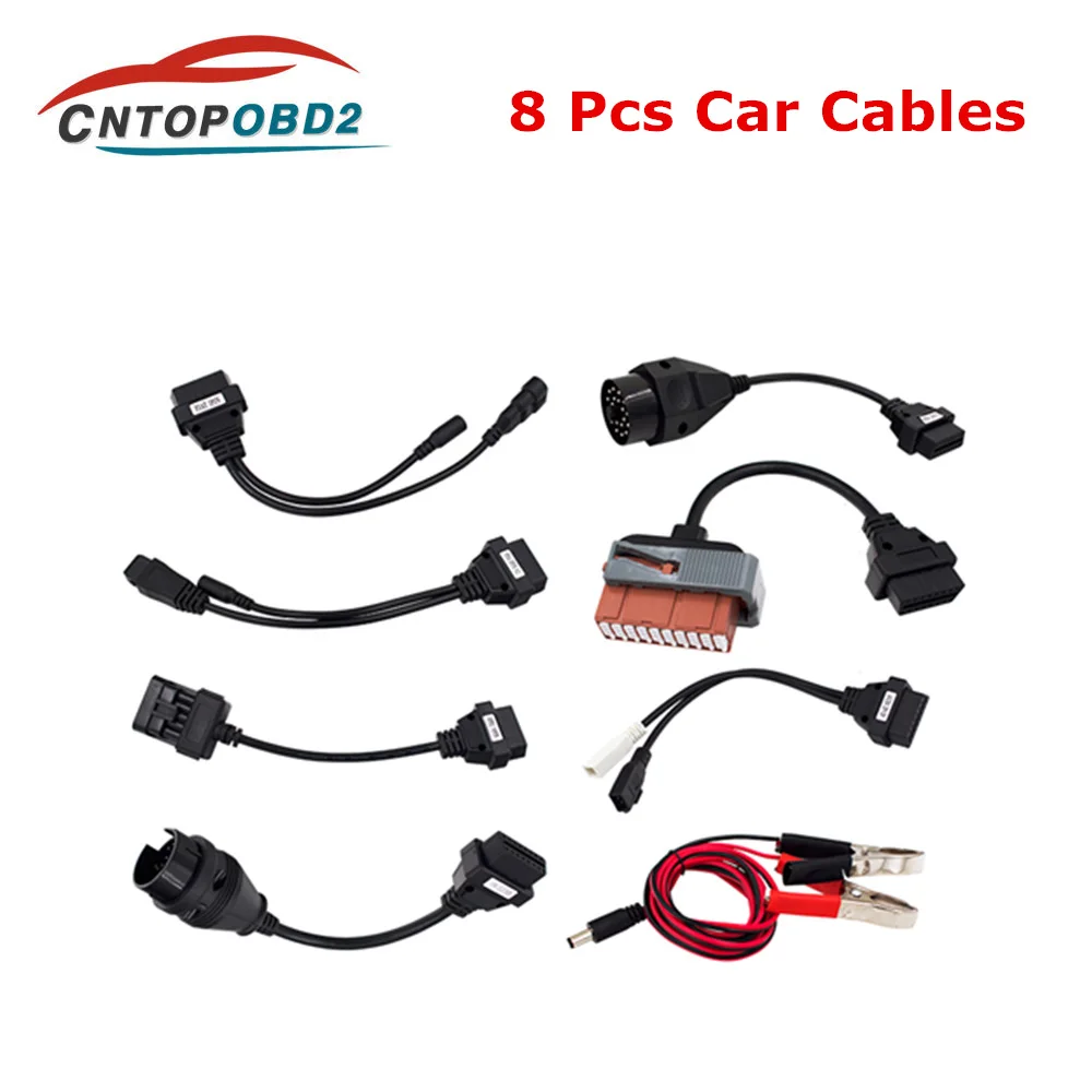 Car Cables OBDII Scanner Relays Cars-Trucks Diagnostic Tool V3.0 Multidiag Double Green Board Real 9241 Chip TCS Bluetooth OBD2 Code Reader - Цвет: Car Cables