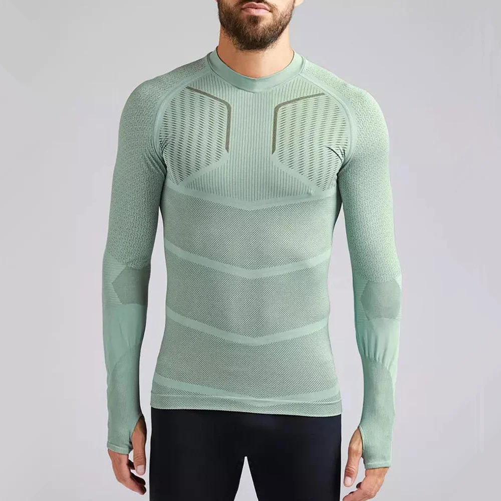 Компрессионная быстросохнущая Мужская Спортивная Футболка для бега