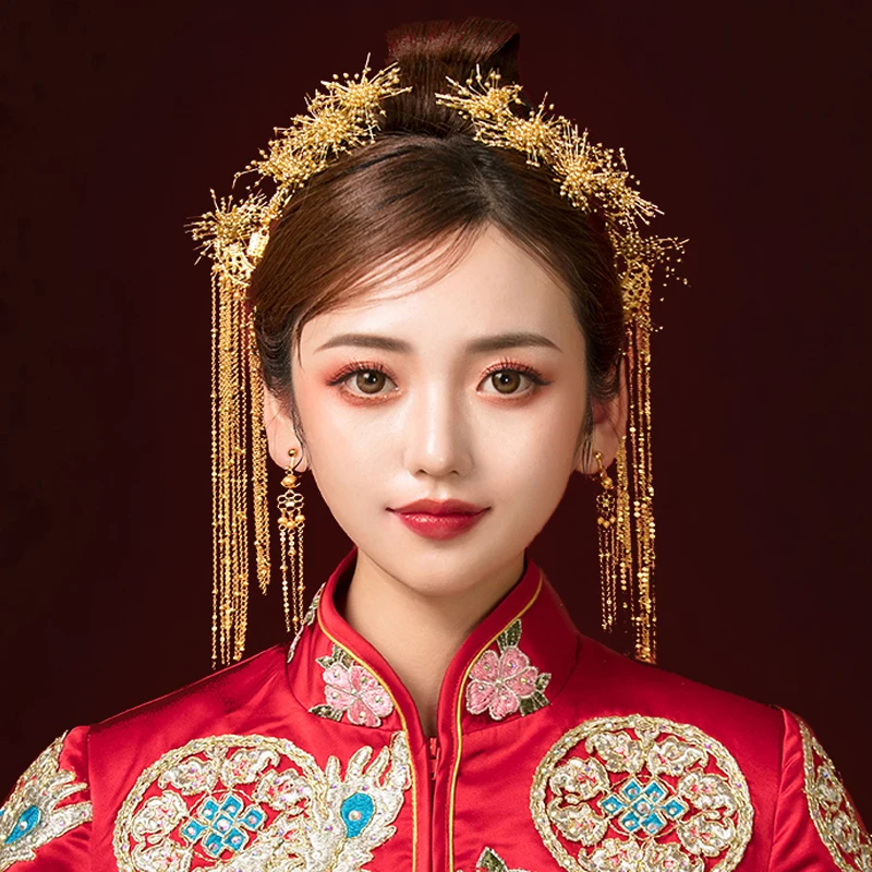 Женский винтажный головной убор свадебный аксессуар для волос с кисточками и