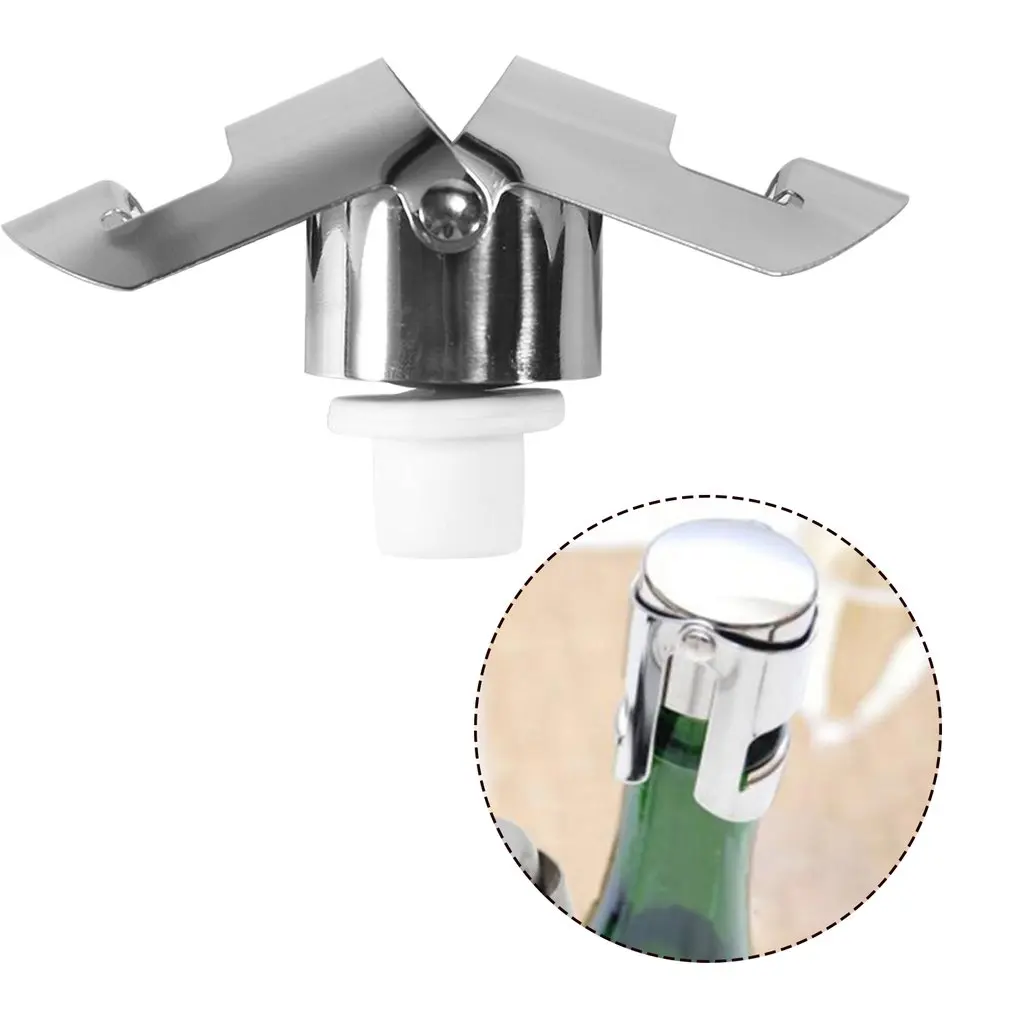 

Stainless Steel Champagne Cork Portable Sealing Machine Bar Stopper Wine Cork Sparkling Wine Champagne Cap