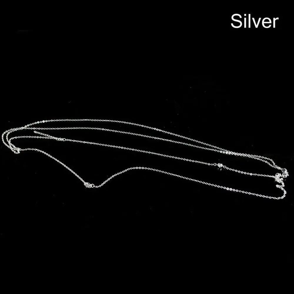 Women Bikini Crossover Waist Belly Harness Rhinestone Chest Bra Body Chain Necklace Jewelry For Party Summer Beach Holiday | Украшения и