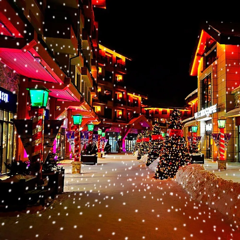 

Snowflake Projector Light Super Bright Christmas Led Laser Lights Outdoor Lawn LED Projection Lamp Waterproof Landscape Decor 4W