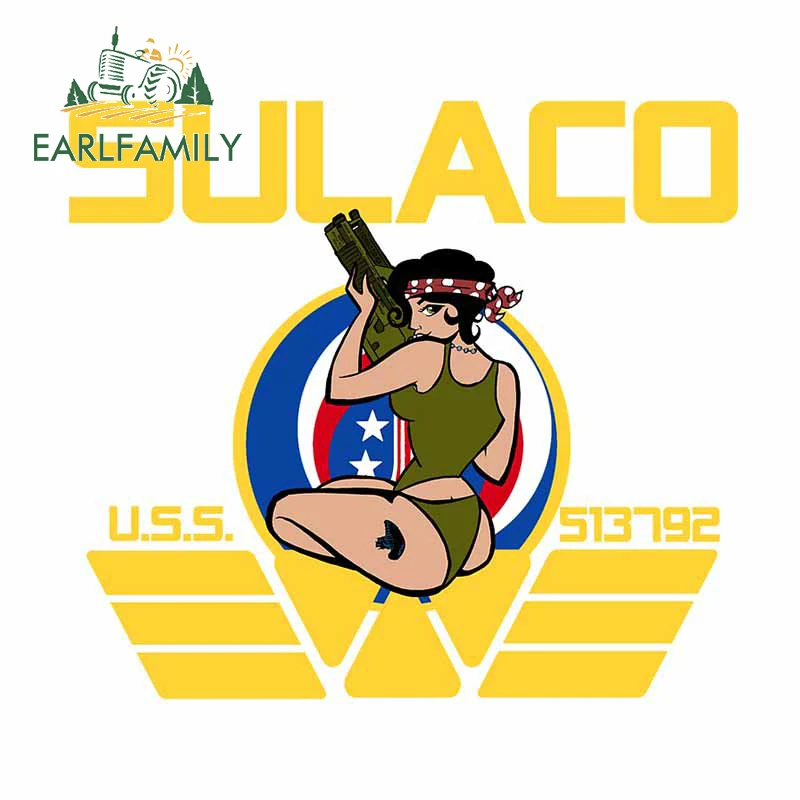 

EARLFAMILY 13 см x 12 см для Sulaco, автомобильные наклейки, водонепроницаемые, индивидуальные, мотоциклетный шлем, чемодан, мотоциклетная наклейка для транспортного средства