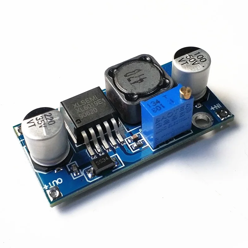 

XL6019 (XL6009 Upgrade) Automatic Step-up Step-down Dc-Dc Adjustable Converter Power Supply Module 20W 5-32V To 1.3-35V
