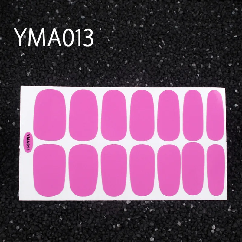 YMA013 Lamemoria 1 лист блестящие наклейки чистый Цвета аппарат для крепления на гвоздях и искусство переводные наклейки на ногти наклейки с окружающей средой маникюрные оптом - Цвет: YMA013