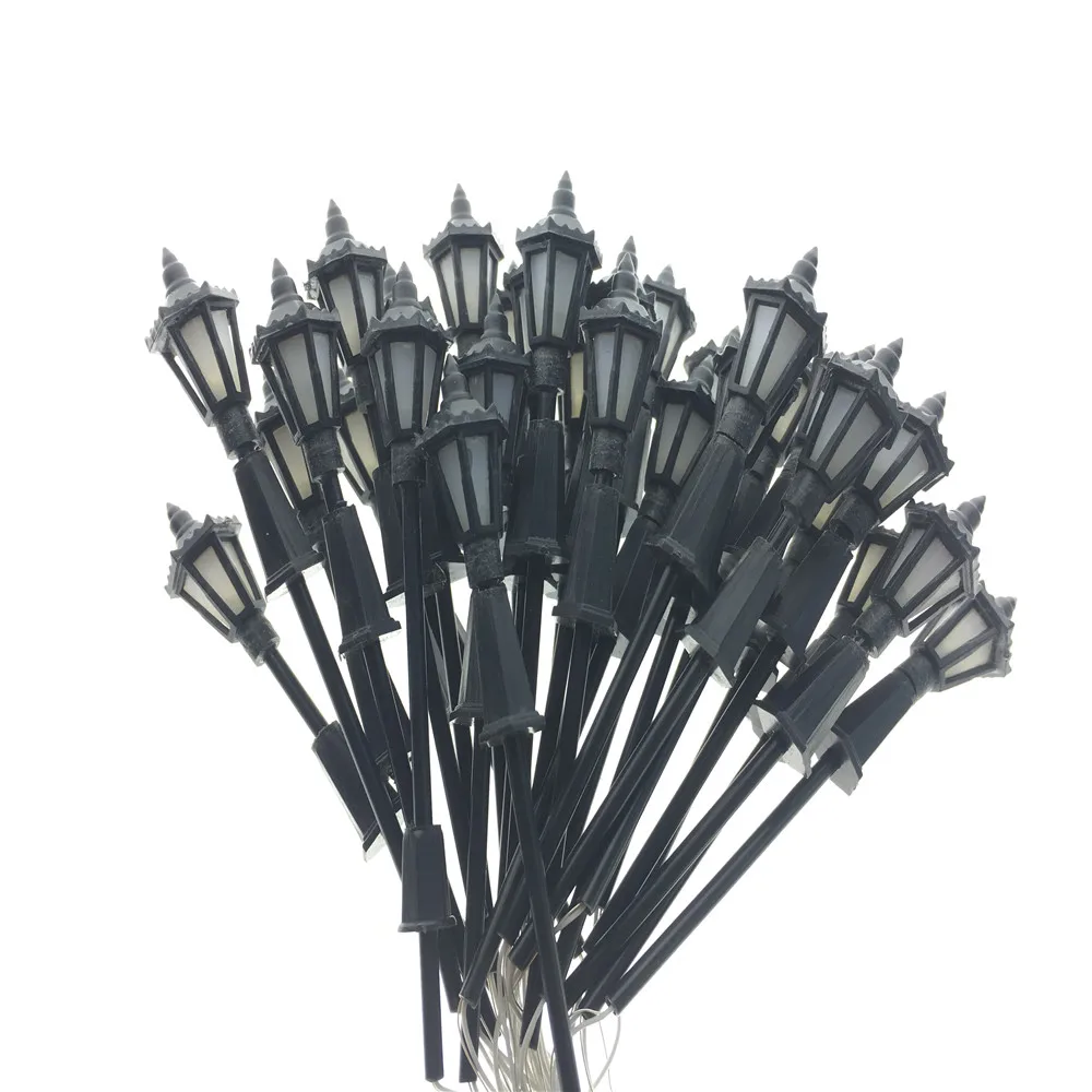 30 шт. 3В 7 см уличный фонарный столб Модель поезда Макет светодиодный Хо ОО весы