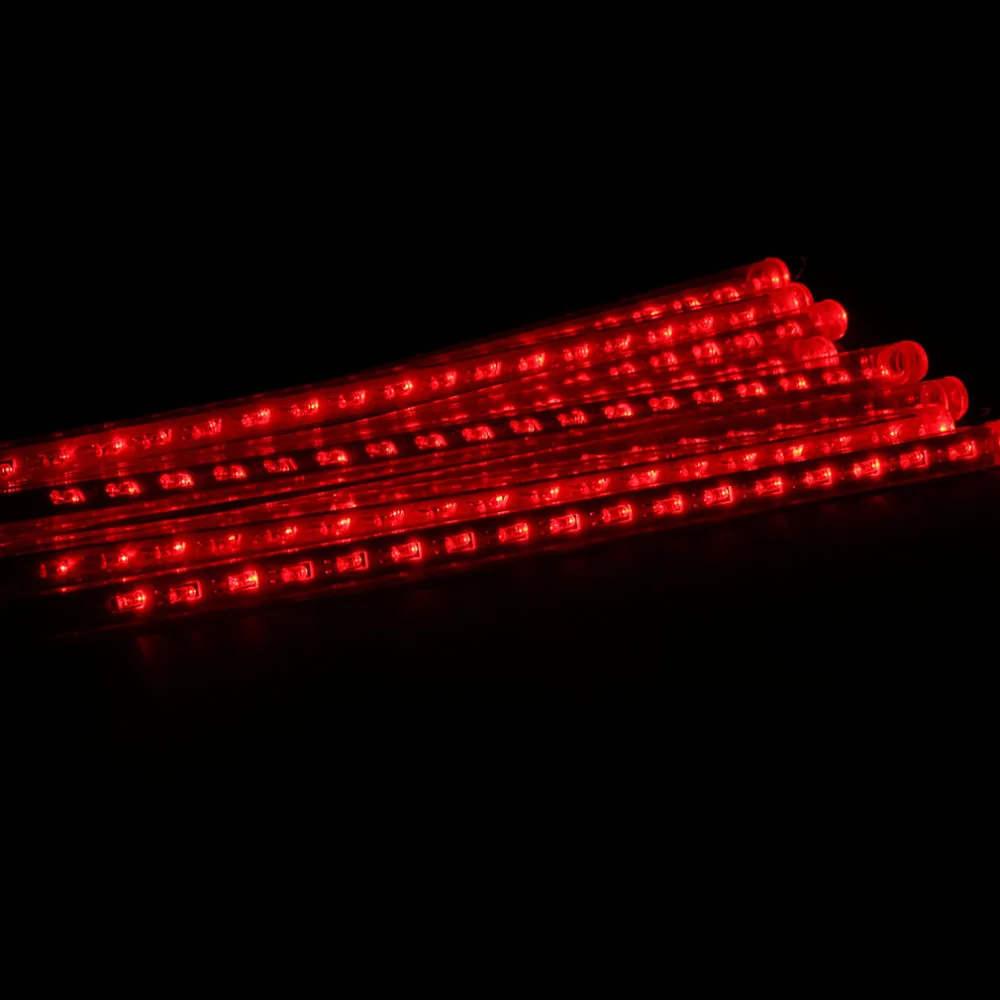 ICOCO 50 см Метеоритный Дождь 8 трубка гирлянда светодиодная водонепроницаемая лампа наружная Рождественская Свадебная вечеринка украшение лампа с евро вилкой