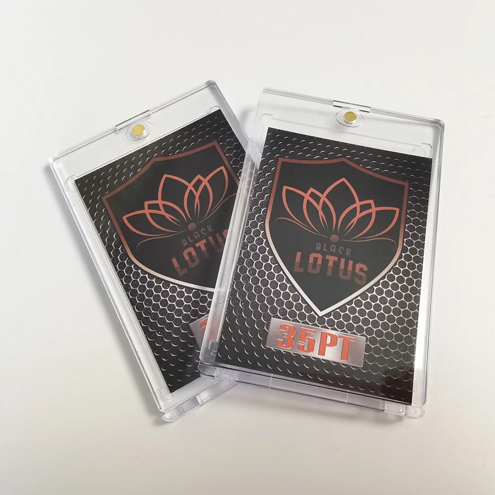 

Black Lotus Board Game 35PT Protection UV Ultra Clear Card Bricks Storage Holder Trading Cards Sports Football Protector