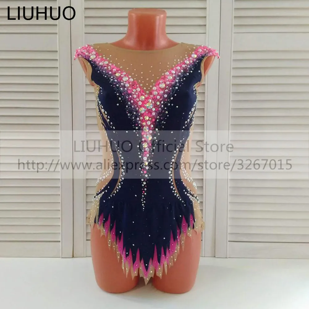 

LIUHUO Women's Girls' Adult Kid Performance Ballet Rhythmic Gymnastics Competition Leotard Ice Figure Skating Dress Dance child