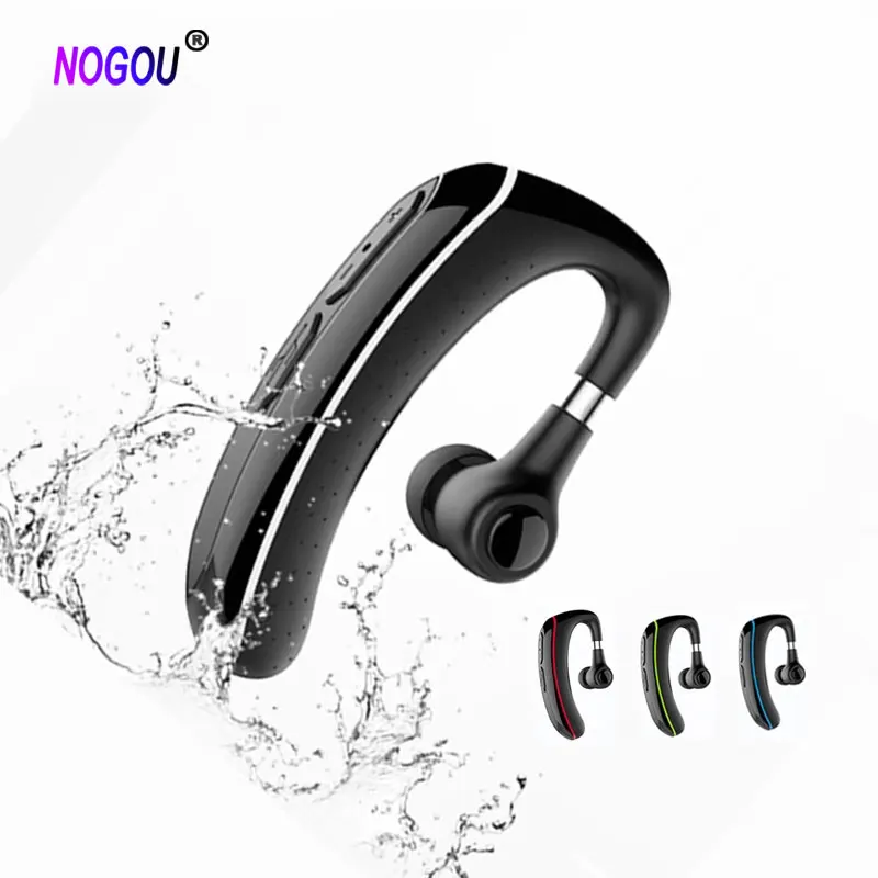 Nogou беспроводные наушники Bluetooth водонепроницаемые Handsfree спортивные деловые для
