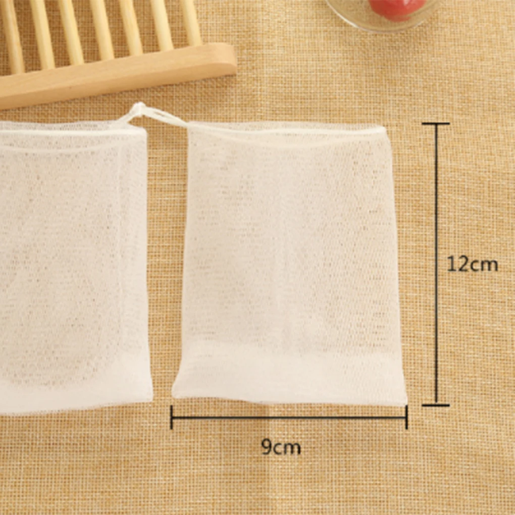 

Hanging Plastic Double Layer Hand-made Foaming Net Soap Bubble Mesh Bag Face Care Clean Helper Tools