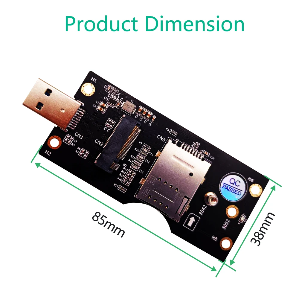адаптер ngff m 2 с ключом b к usb 30 плата