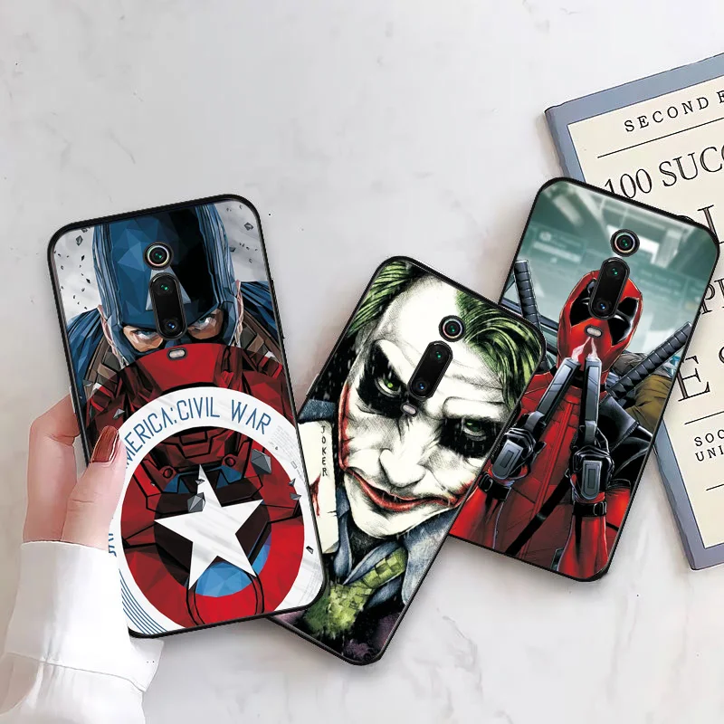Чехол для Xiaomi mi 9T Pro для Xiaomi mi 8 SE mi 9 SE Marvel Капитан черный чехол ТПУ для Xiaomi mi 5 X M i6X mi A2 mi A1 Pocophone F1