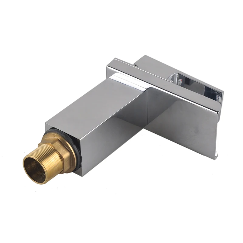 

Chrome Brass Waterfall Bathroom Faucet Bathroom Basin Mixer Tap with Hot and Cold Water