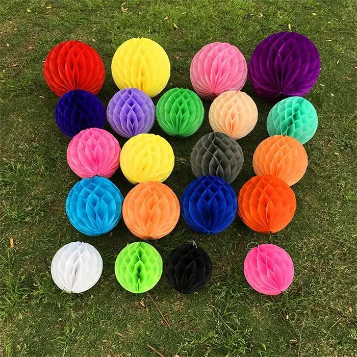 Перфорированная бумага фонарь шар Свадьба Вечеринка случайный праздничный