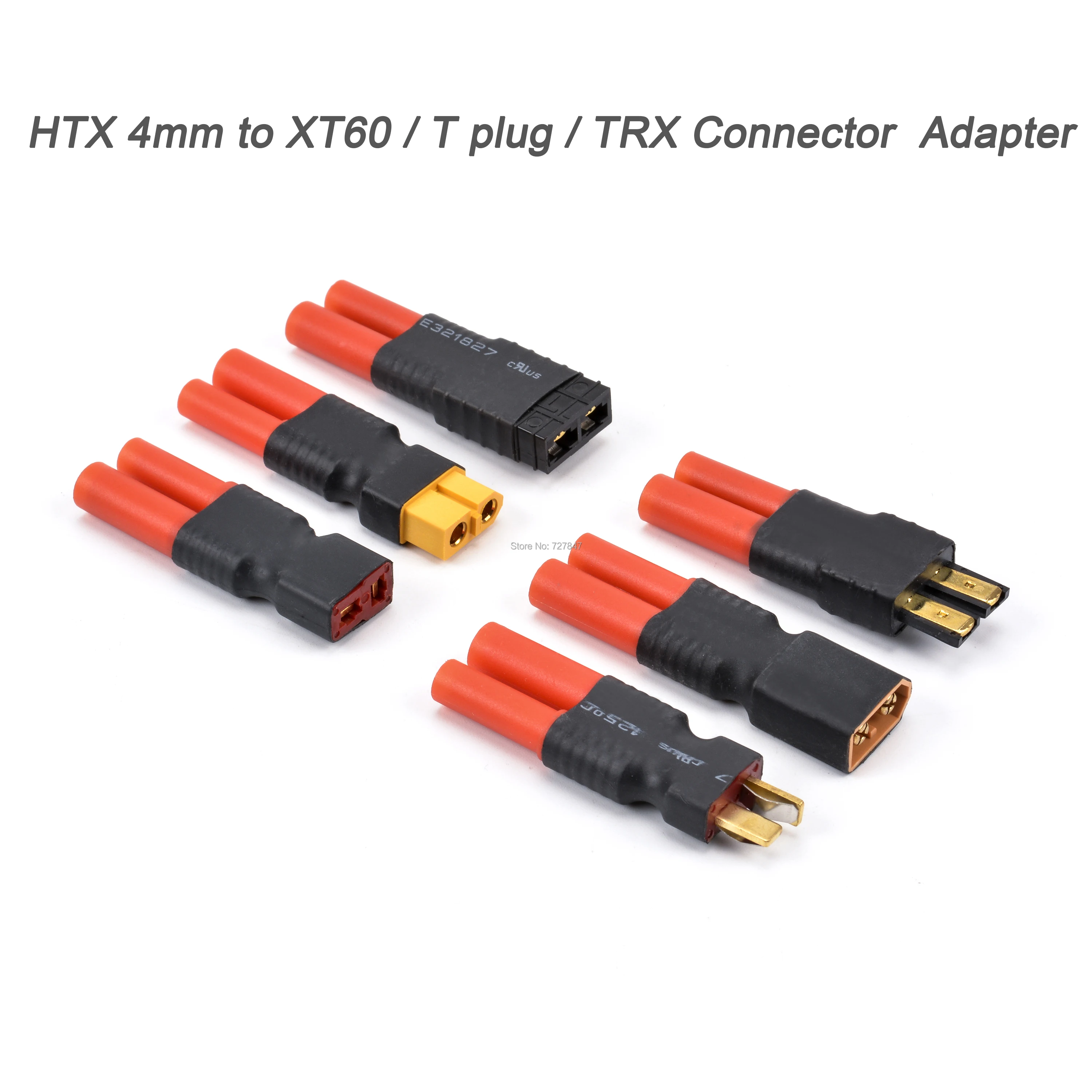 

NEW HXT 4MM to XT60 T Plug Male / Female Adapter Lipo Battery Banana Bullet Deans Connector Wireless