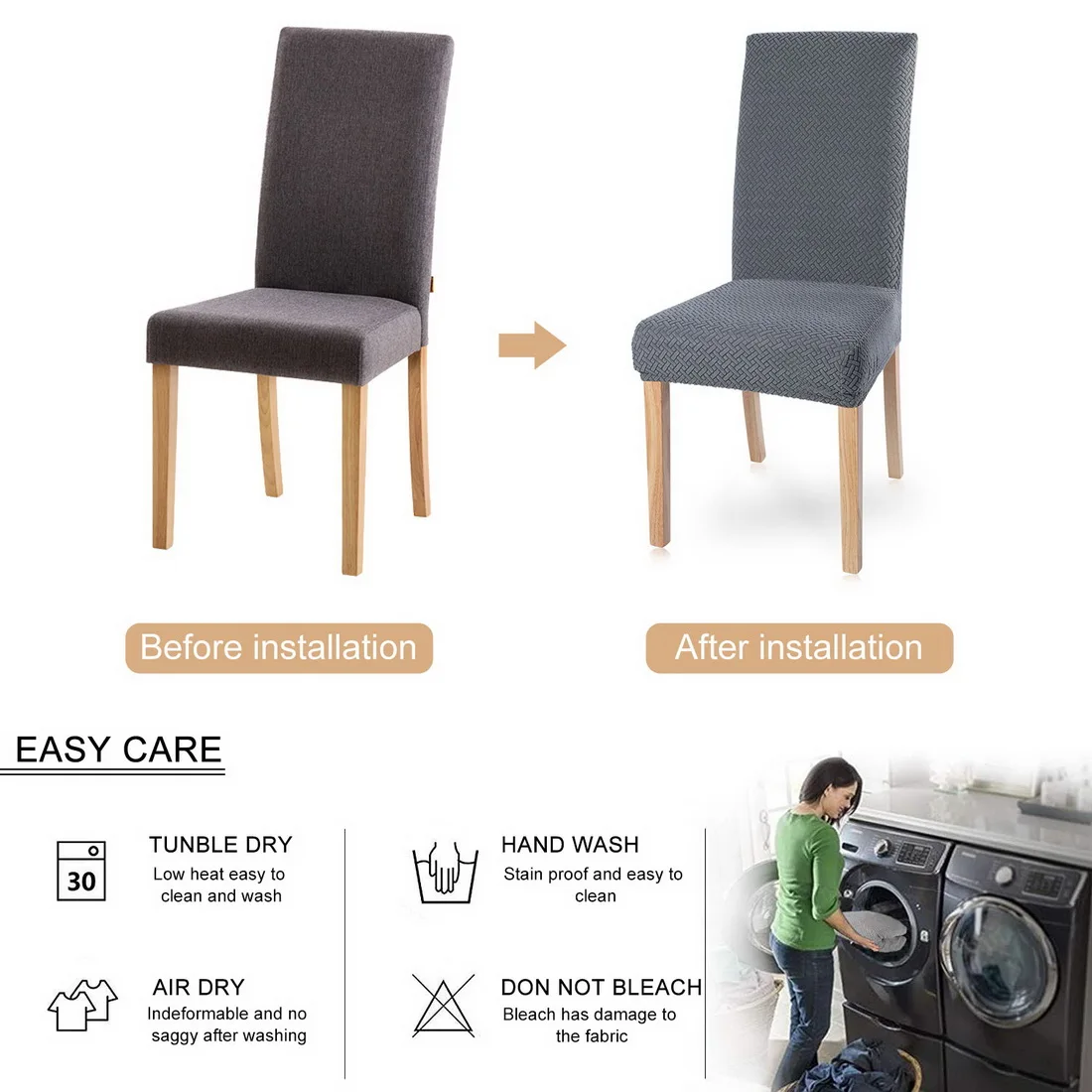 1/2/4/6 шт однотонный чехол для кресла спандекс эластичные чехлы стульев столовой