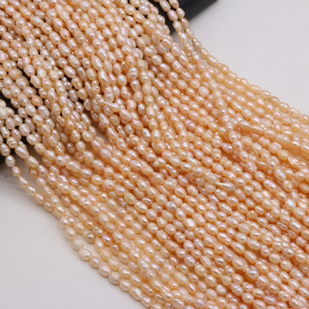

Natural Freshwater Pearl Orange Irregular Beads 4-5mm for Woman Jewelry MakingDIY Necklace Accessories Charm Gift Decor 36CM