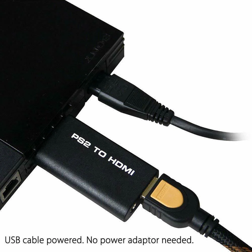 For PS2 to HDMI Audio Video Converter Adapter Portable AV Cable USB 5V Input JHP-Best | Электроника