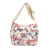 luxury nylon shoulder bag butterfly handbags for women 2021 new designer crossbody bags european style mini shopping bag