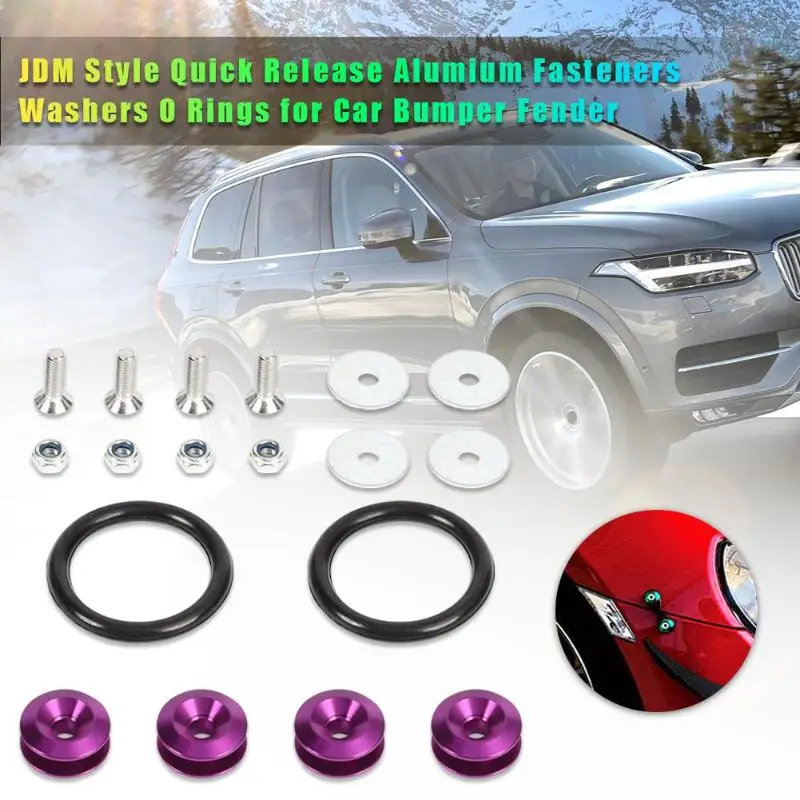JDM СТИЛЬ Автомобильный бампер быстроразъемный крепеж крыло шайбы гайки