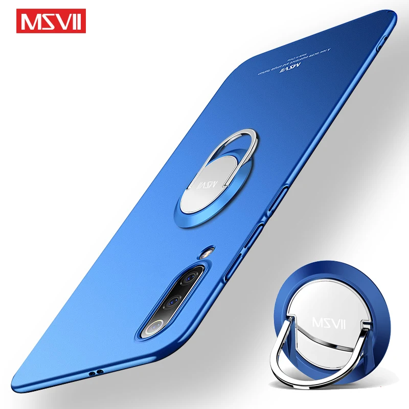 Mi9 чехол MSVII матовый для Xiaomi Mi 9 SE Mi8 Pro Чехол Xiomi CC9 кольцо держатель 9T 8 Lite чехлы |