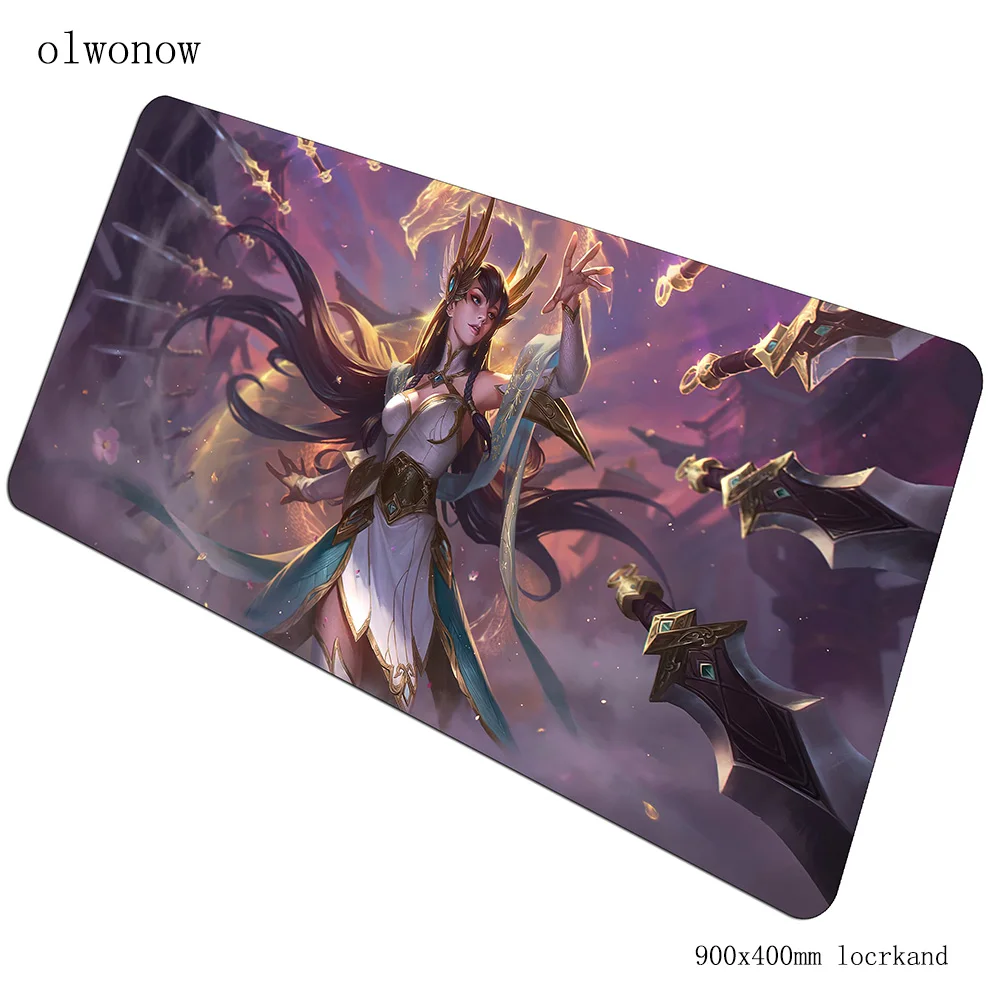Ahri пикантный коврик для мыши Новое поступление геймер милый 90x40 см Коврик для мыши notbook игровой коврик для мыши толстый коврик для мыши стол padmouse коврики
