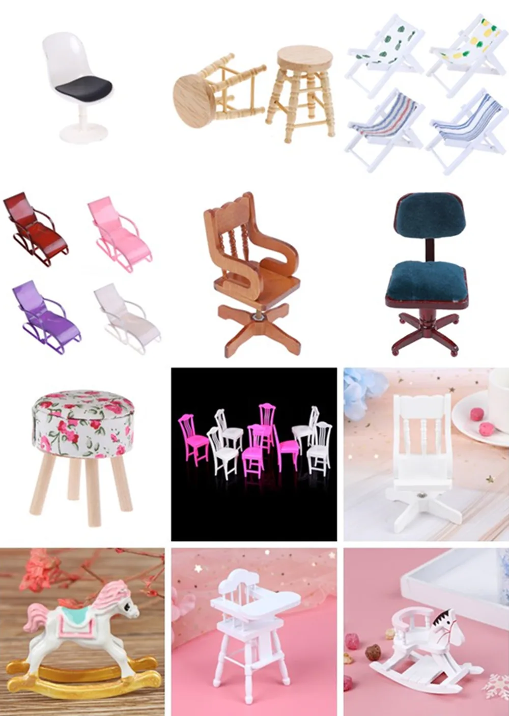 Мини стул имитация деревянный пляжный шезлонг в виде маленькой милой троянским