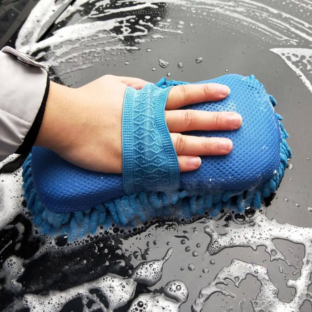 

Useful Easy to Clean Eco-friendly Car Wash Sponge 8 Shape Chenille Cleaning Tool for Motor Cleaning Sponge