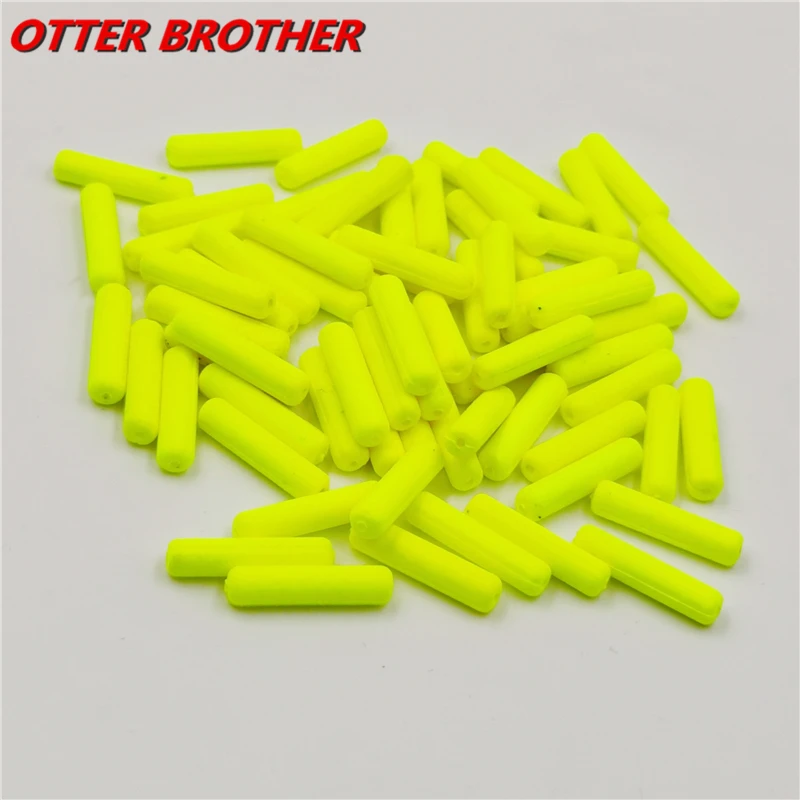 50Pcs/bag Cylinder Light Weight  Foam Floats Ball Oval Floats Beads Indicator Carp Fishing Beans Fish Pesca Accessories Tackle