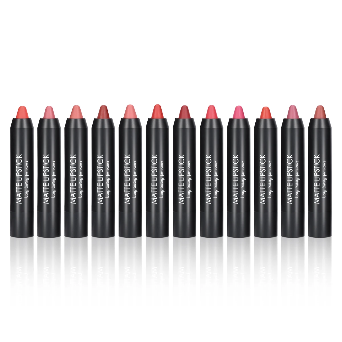 

SHOPANTS 12 Colors Matte Lipsticks Waterproof Matte Lipstick Makeup Cosmetic Easy To Wear Long-lasting Makeup Lipstick
