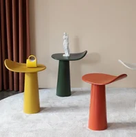 Designer Table Top Hat Flower Wheel Wood Side Tables Nordic Modern Minimalist Living Room Tea Table Luxury Creative Nightstand