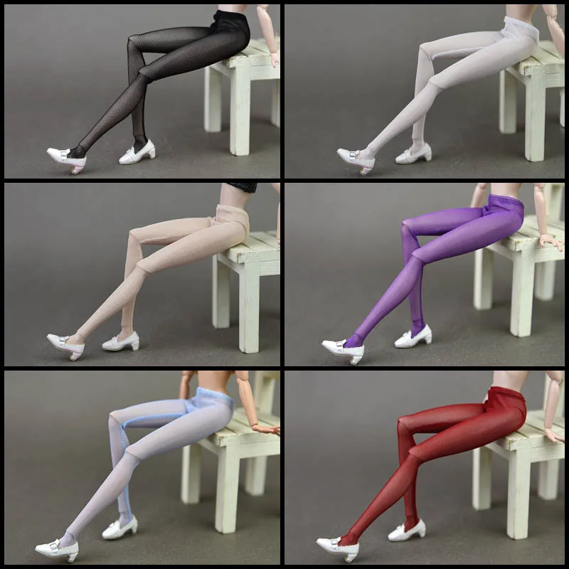 

Fashion Doll Accesssories High Elastic Pantyhose For Barbie Dolls Clothes Handmade Mesh Stocking Bottoms Trousers Pants Legging