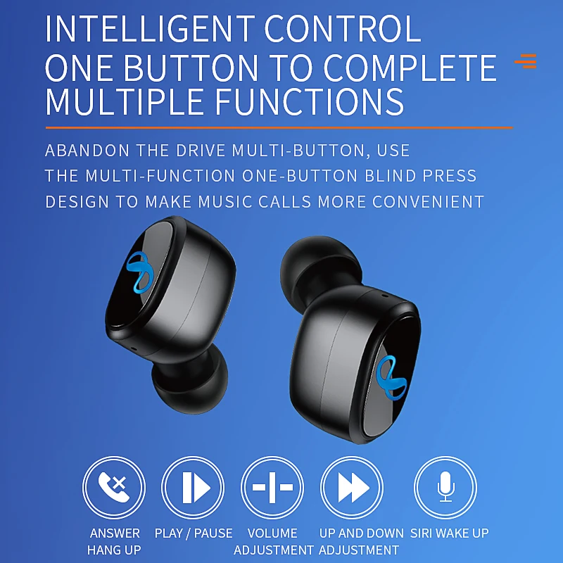 MINGGE оригинальные TWS7 Bluetooth 5,0 большой емкости 2500 мАч беспроводные стерео наушники лучше, чем i11 i12 i7S i9s tws i10 tws
