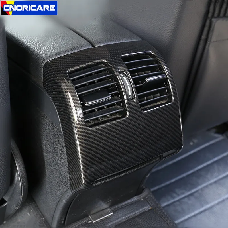 

Carbon Fiber Color Car Rear Air Conditioning Outlet Frame Decoration For Mercedes Benz C Class W204 2008-13 Interior Accessories