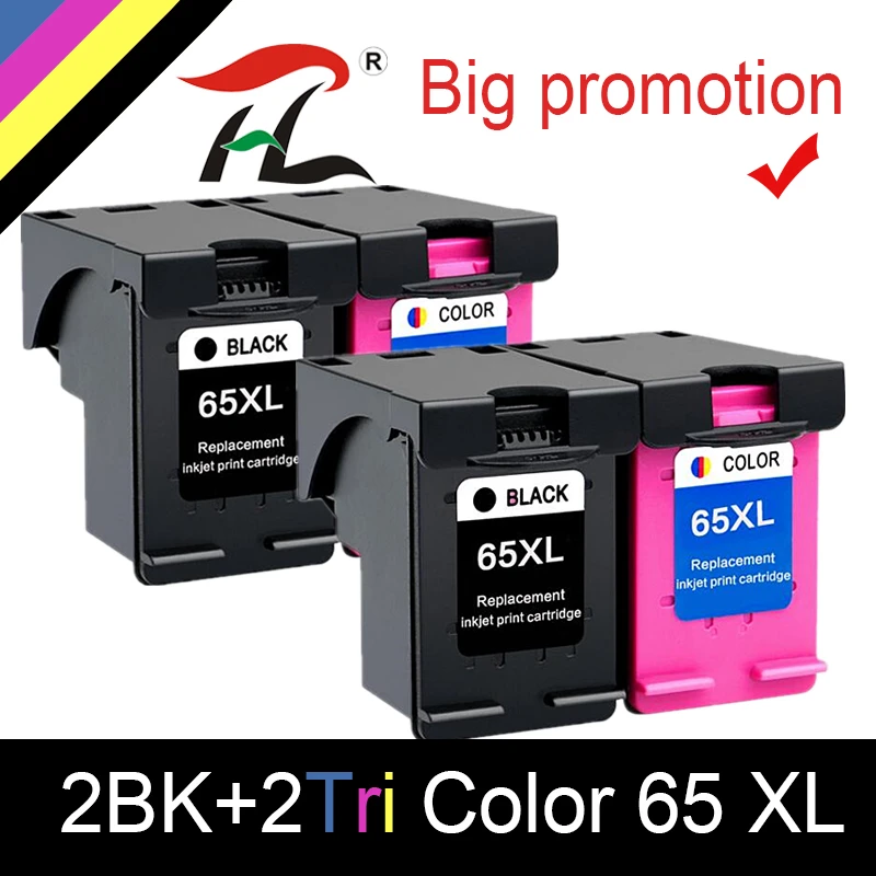 Чернильный картридж HTL 65XL совместимый с hp 65 XL 65xl для Envy 5010 5020 5030 5032 5034 5052 |