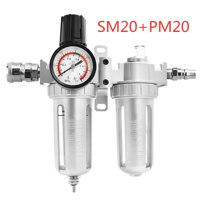 Oil Water Separator Regulator Trap Filter Airbrush Air Pressure Regulator Reducing Valve
