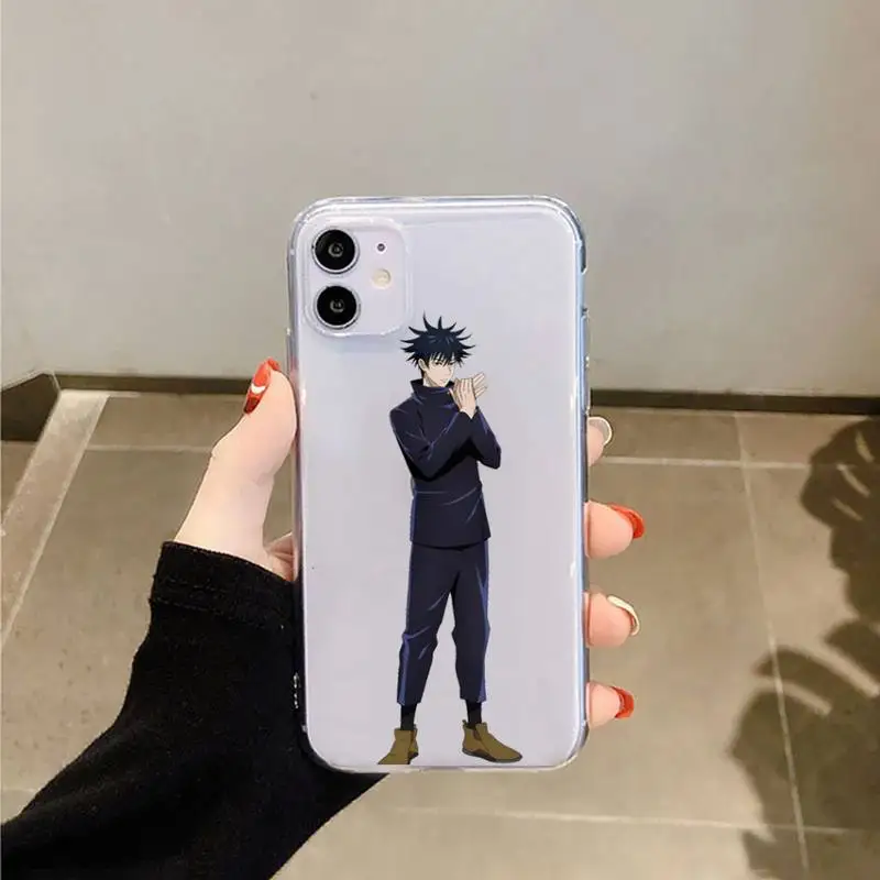 

Jujutsu Kaisen Anime high quality Cool Phone Case Transparent for iPhone 6 7 8 11 12 s mini pro X XS XR MAX Plus