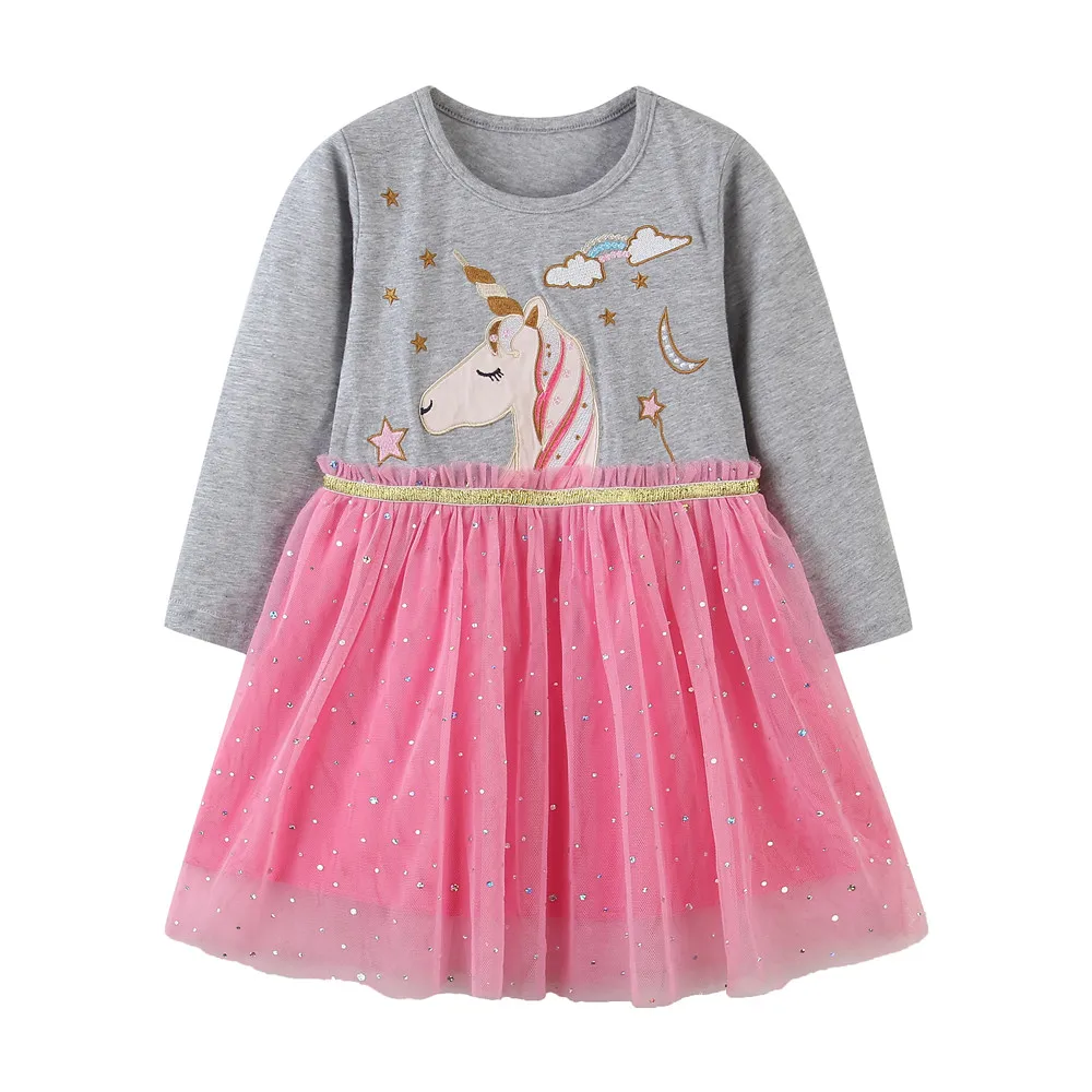 Детское хлопковое платье принцессы в горошек с карманами | Детская одежда и обувь