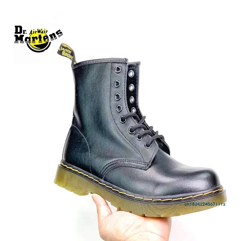 

Dr.Martens Men and Women Classic 1460 Soft Genuine Leather Doc Martin Ankle Boots Unisex Slip-Resistant Durable Casual Shoes