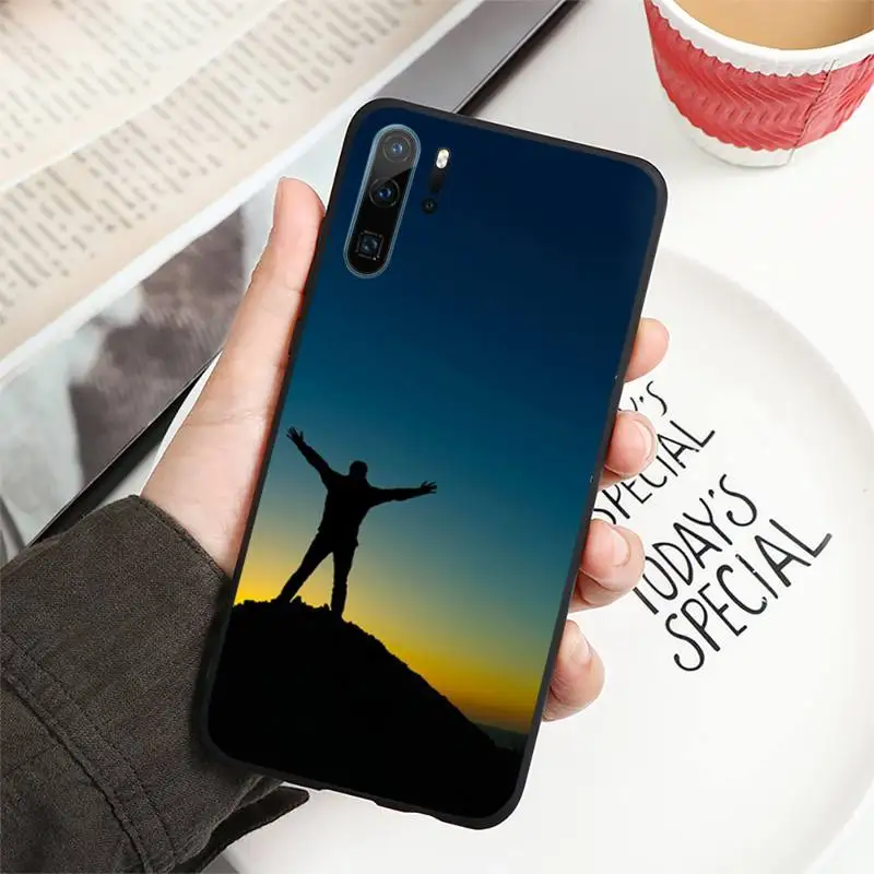 

Prayer free sunset Inspirational Phone Case For huawei p30 p40 p20 lite pro p smart 2019 2020 nova 6 7 se pro 5t cover