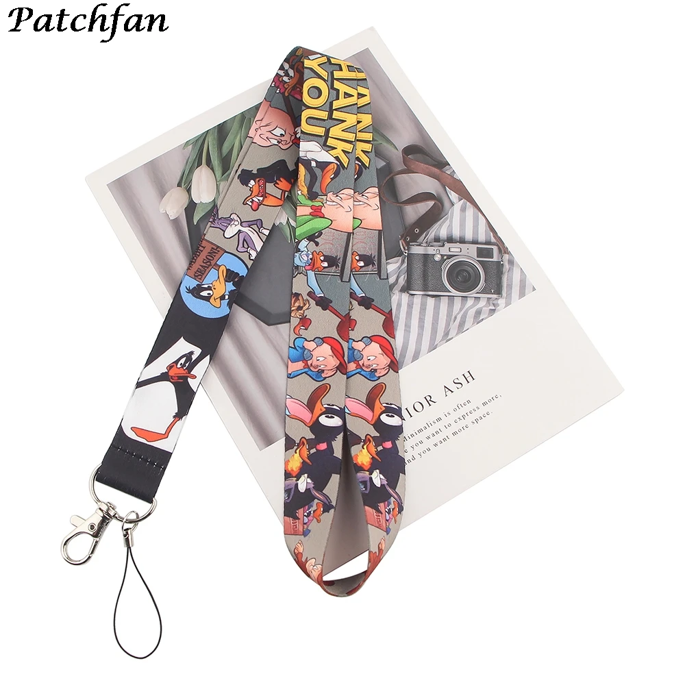 

20pcs/lot AD211 Patchfan Cartoon Animals Multi-function Mobile Phone Tags Neck Lanyards for keys ID Badge Neck Straps Webbing