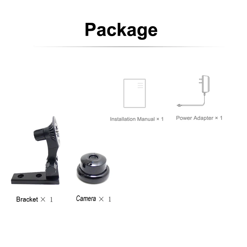 

JIENUO Audio Mini IP Camera Wifi TwoWay Voice Intercom Cctv Security Surveillance Cam Night Vision HD Wireless Micro Home Camera