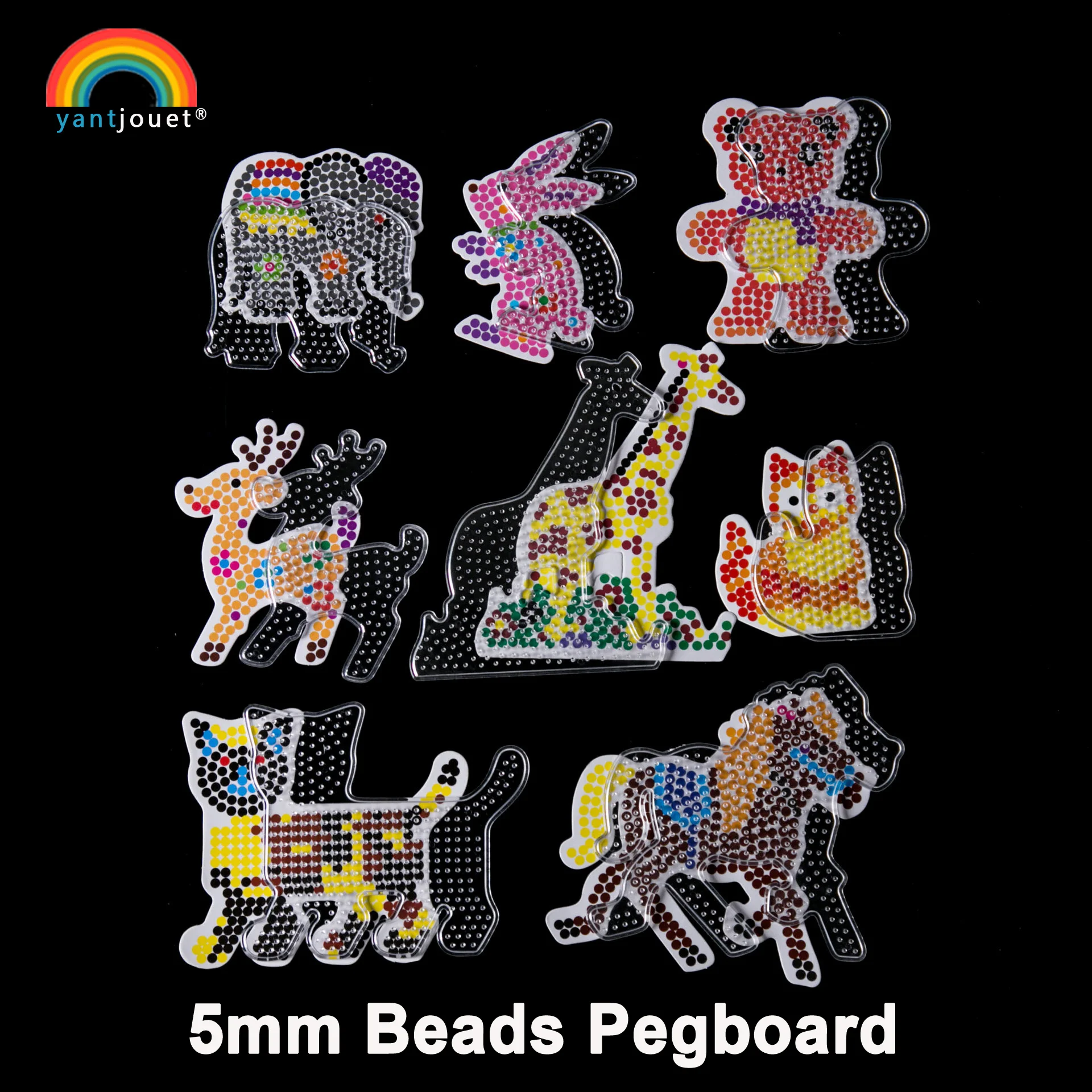 

YantJouet 5mm Hama Beads 10pcs Pegboard Whale Transparent Template Board DIY Figure Material Board Perler For Children