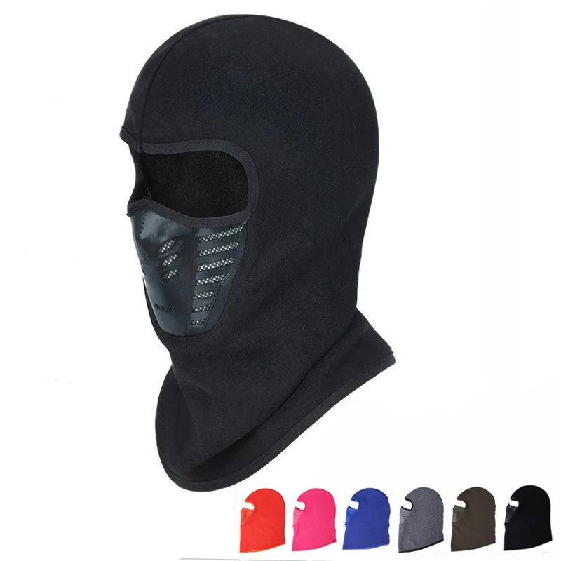 

Winter Warm Motorcycle Windproof Face Mask Motocross Face masked Cs Mask Outdoor Warm Bicycle Thermal Fleece Balaclava