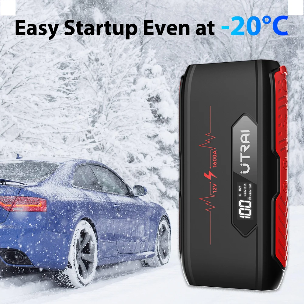 utrai jump starter 1600a 20000mah power bank starting device car booster starter battery emergency car charger car jump starter free global shipping