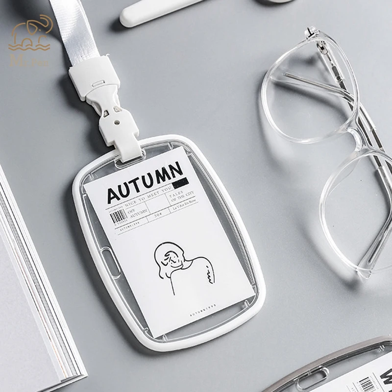 Четыре сезона акриловый мягкий держатель для карт с идентификационным именем