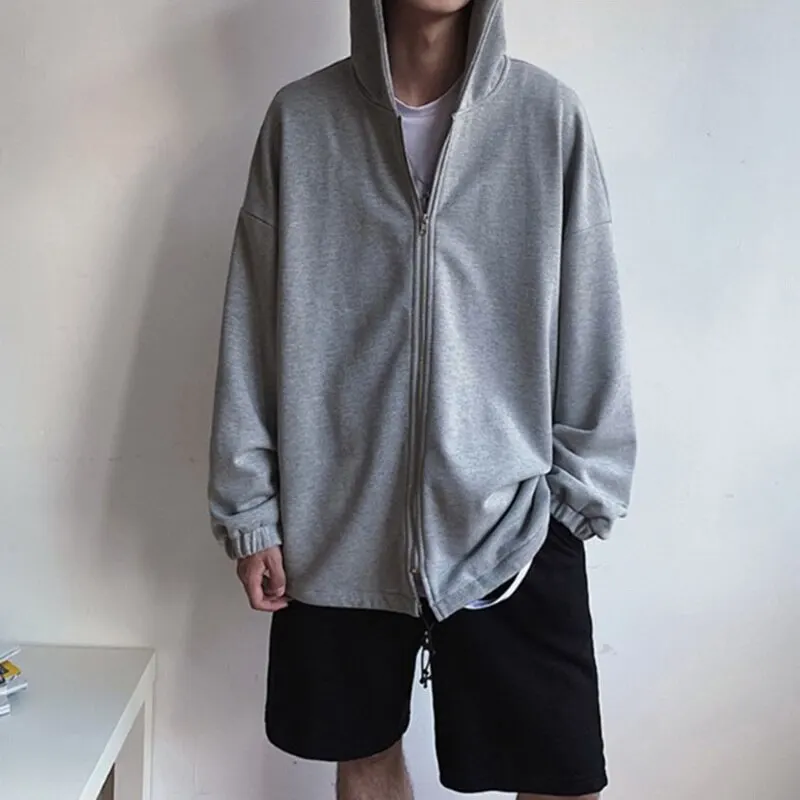 

Zip Up Oversized Hoodie Men Harajuku Hoodie Sweatershirt Japanese Streetwear Hip Hop Loose Casual Autumn 2020